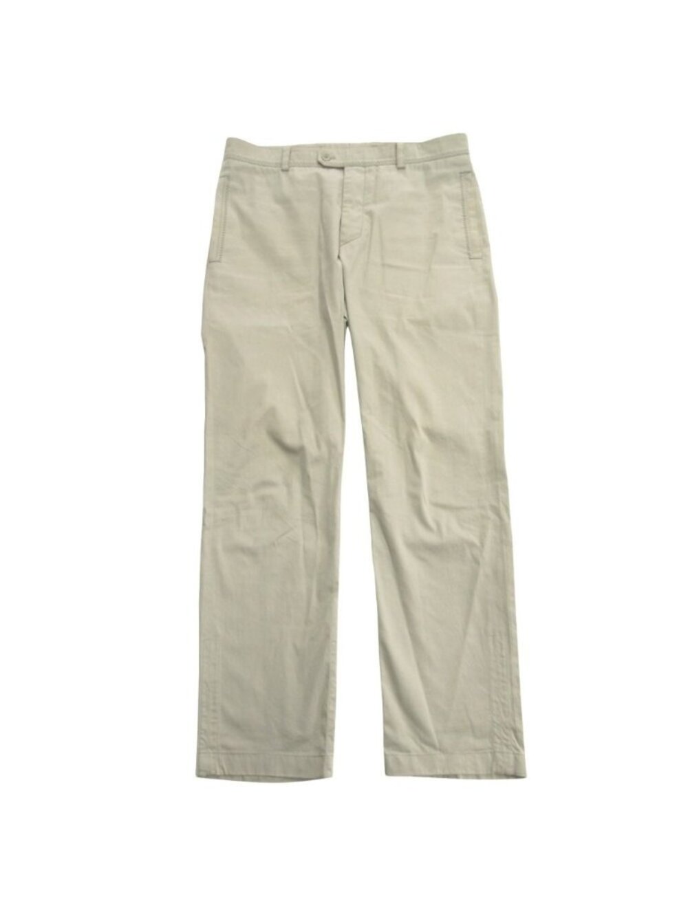 Hermes 2-Way Pants Cropped Trousers Stitch Ankle 40 Gray
